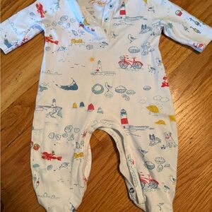 Petidoux Whimsical Nautical Kids Footie